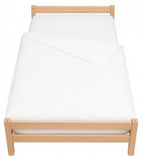 SEVIRA KIDS Couette bébé coton biologique 100x140 cm Blanc