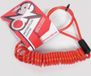 one Alarm- en antidiefstalapparaat voor motor, Wielklem, Rood
