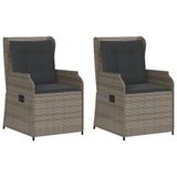 vidaXL Banc de jardin gris foncé 110 kg