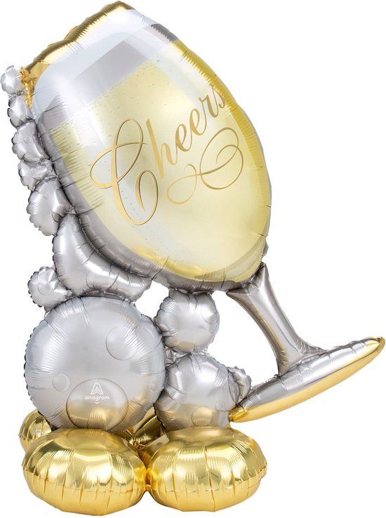 Amscan Airloonz Cheers Champagne Glass Balloon - 129 cm
