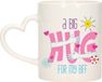 Bellatio Decorations Mok met Hartjes Oor - Keramiek - Multi - 300 ml - Verjaardag