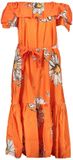 Desigual Daisy Print Maxi Dress OffShoulder Style Wo - Orange Dresses