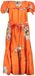 Desigual Daisy Print Maxi Dress OffShoulder Style Wo - Orange Dresses