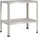 vidaXL Planttafel - 60 x 50 x 80 cm - Roestvrij staal - zilver