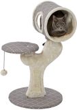 Midwest Homes for Pets kattenboom, model 138S-MRD, Salvador kattenmeubel, met sisal krabmat en uitkijkpunt, paddenstoel/ruitpatroon, klein