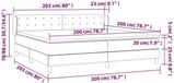 vidaXL Boxspringbed met matras, fluweel, roze, 200x200 cm