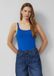 s.Oliver - Haut en jersey pour femme en mélange de coton - Bleu roi - Taille 46
