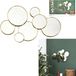 The Home Deco Factory Miroir - design - rond - doré - métal - 57x35CM