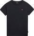 Napapijri Enfant Pull K Salis Ss 2 NP0A4GEH Bleu Marine Coton Manches Courtes Col Rond Coupe Droite