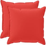vidaXL Kussensloop 2 stuks HOUTEN Rood 55 x 55 cm Polyester