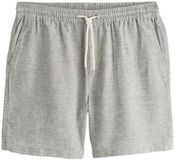 Next Heren Short van een linnenmix met elastische taille - Groen