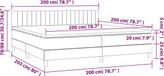 vidaXL Boxspring met matras fluweel roze 200x200 cm