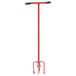 VidaXL Griffe de jardin acier rouge