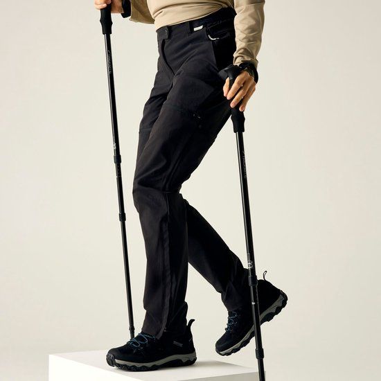 Regatta Dames Ademend Lichtgewicht Zip-off Broek Zwart