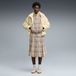 PUMA Rok 'T7 Pleated Tartan' bruin / lichtgrijs
