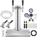 Latios Tour de fût (colonne de robinet) Set - Kit de conversion Kegerator - Deux robinets - Acier inoxydable