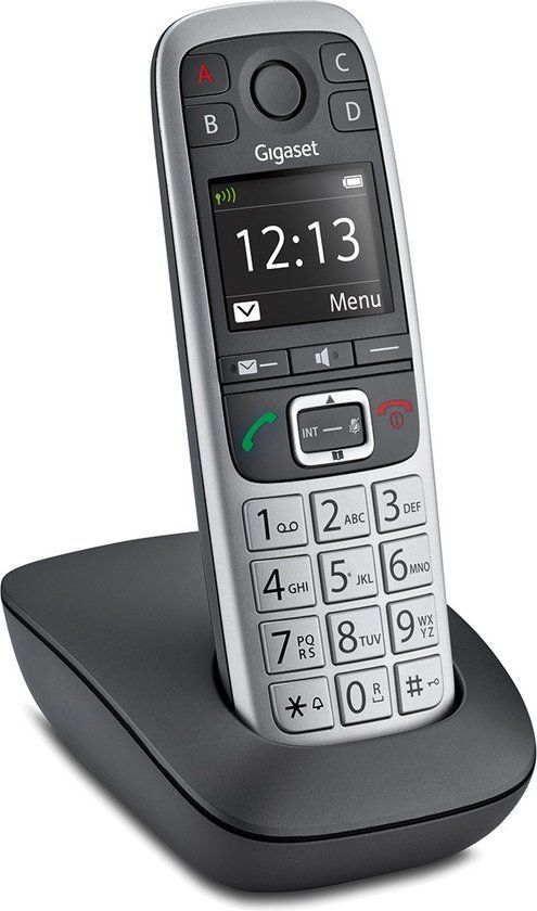 Gigaset E560 Analoge-/DECT-telefoon Zwart, Zilver