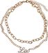 Urban Classics Diamond Zodiac Leo Ketting - Goudkleurig