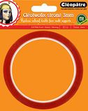 Cleopatre Cléopâtre Cléotwofix Sterke dubbelzijdige plakband, 3 mm dik, voor scrapbooking, rol van 10 m, extra dun