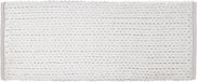 5five Simply Smart JJA Badmat COCO, 50 x 120 cm, Polyester, Wit, Rechthoek, Effen