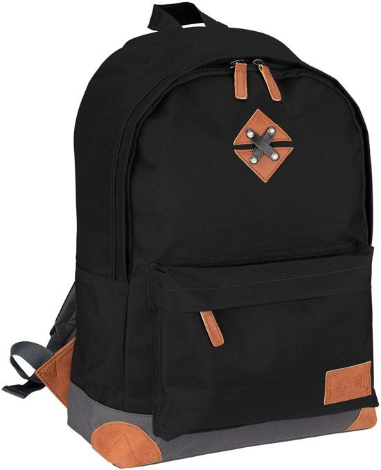 Abbey Rugzak Classic ZwartGrijs Polyester