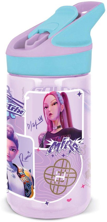 4KidsOnly K-Pop Demon Hunters Tritan Premium Bidon Drinkfles - 480ml