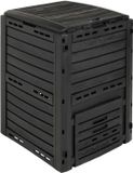 vidaXL Tuincomposter Zwart 59,5 x 60 x 81,5 cm 280 l 100% PP