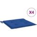 Maison Exclusive - Coussin de chaise de jardin lot de 4 bleu royal 50x50x3 cm