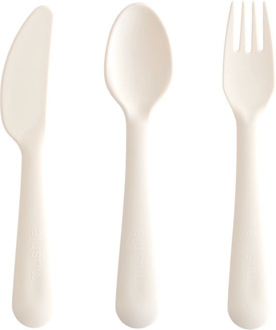 Mushie Kinderbestek Set Diner Ivory