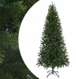 vidaXL Sapin de Noël artificiel 210 cm PVC, PE et acier Vert