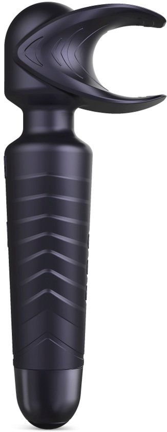 ManWan Man.Wand EVO - Oplaadbare Masturbator èn Wand Vibrator - Black Plum