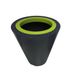 Green City Open XS bloempot, kunsthars/kunststof, rond, met ring, antraciet/anijsgroen