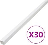 vidaXL Kabelgoot 40x40 mm 30 m PVC
