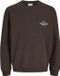 JACK & JONES JORNORREBRO TYPO BACK SWEAT CREW NECK Heren Trui - Katoen - XXL - Java