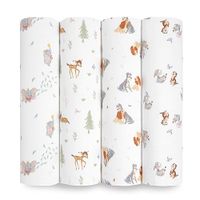 aden + anais™ essentials katoenen mousseline 4 pack inbakerdeken Disney+friends