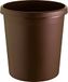 helit H6105875 - The German prullenbak - 18 liter - bruin - met greeprand - kunststof