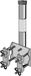 Televes Aluminium Aluminium verticale/horizontale steun, 55 cm, draaibaar, 60 mm