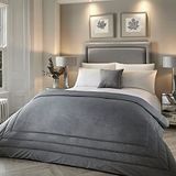 Soiree - Melanie - Fluwelen Sprei - 150cm x 220cm in Leisteen