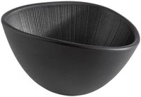 APS 85092 Melamine schaal NERO serveerschaal voor viererij gerechten, 14,5 x 12,5 x 8 cm, 0,3 liter