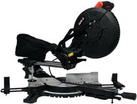 YATO Scie à onglets et à tronçonner - 1800W - Ø 255mm - lame de scie 36 dents - télescopique - avec guide laser - pour bois et métal
