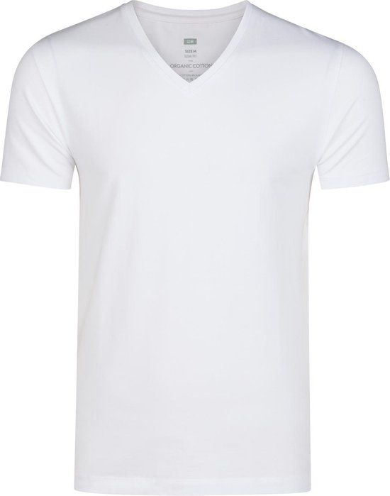 WE Fashion Fundamental slim fit T-shirt - wit - heren