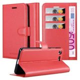 Cadorabo Hoesje geschikt voor Sony Xperia XZ PREMIUM in KARMIJN ROOD