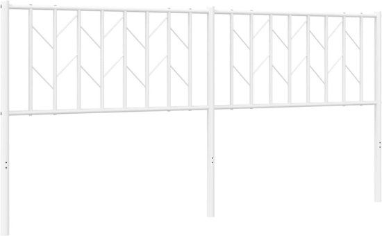vidaXL Hoofdbord 180 cm metaal wit