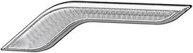 HELLA 2BA 013 333-011 Knipperlicht - Shapeline Style Wing - LED - 24/12V - Geschroefd/Opbouw - Lenskleur: Transparent - Stekker: AMP - 2-polig - Links achter - Aantal: 1