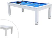 Vente-unique Biljart SNOOKER tafel moduleerbaar - Regelbare hoogte - 207 x 114 x 79 cm