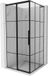 Mexen Rox L cabine de douche coulissante gauche 110 x 110 cm, grille noire, noir