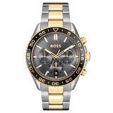 BOSS RUNNER HB1514144 Heren Chronograaf Horloge - Staal - Zilverkleurig - 43mm