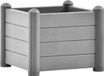 vidaXL Plantenbak verhoogd 43x43x35 cm PP steengrijs