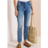 cecil Jeans met High Waist en smalle pijpen in Slim Fit