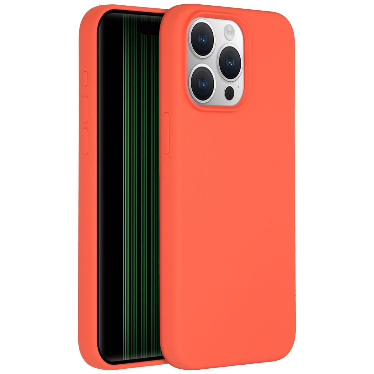 Accezz Liquid Silicone Backcover iPhone 15 Pro Max - Orange